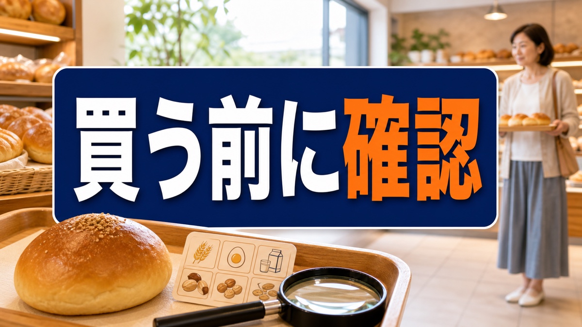 パン屋でアレルギー表示が見つからなくても、店員に聞けず帰るあなたへ