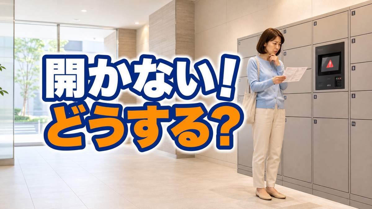 宅配ロッカーが開かなくても、「私の操作ミスかも」と連絡できないあなたへ