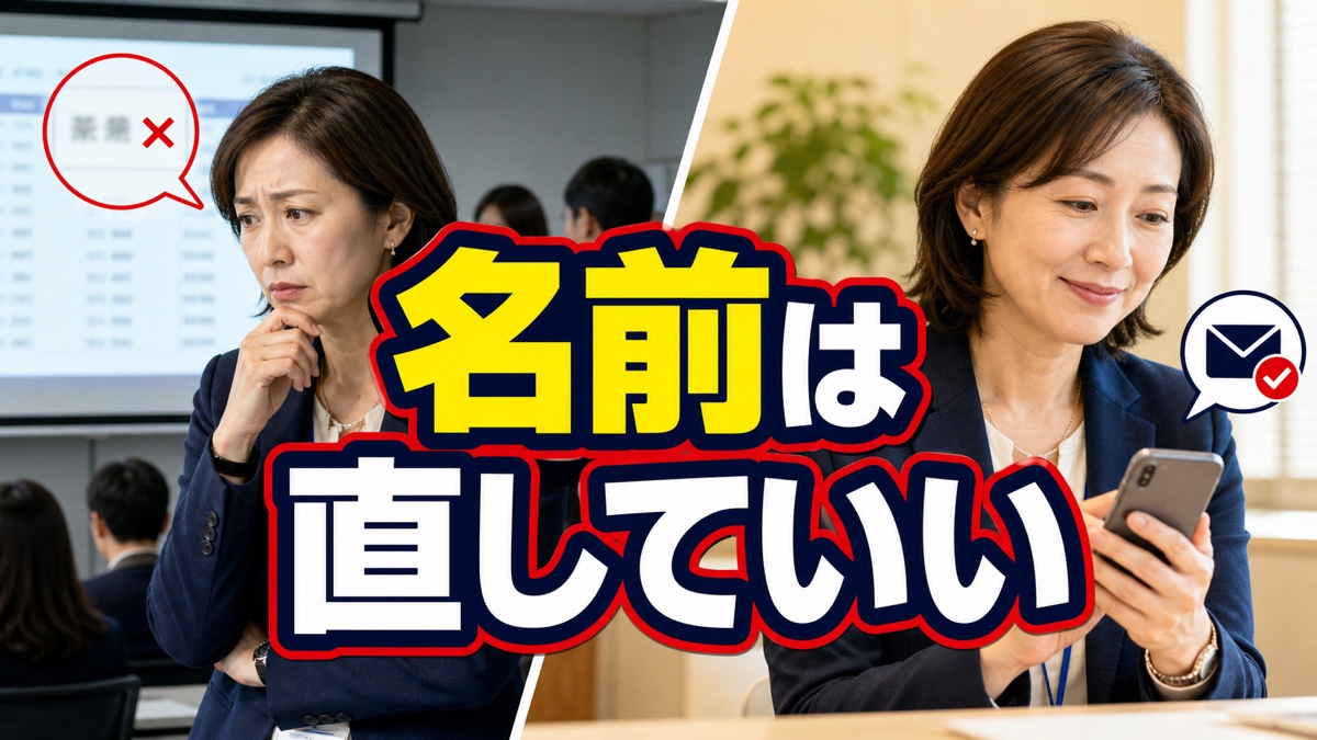 職場の資料で自分の名前を間違えられても、訂正できず黙るあなたへ
