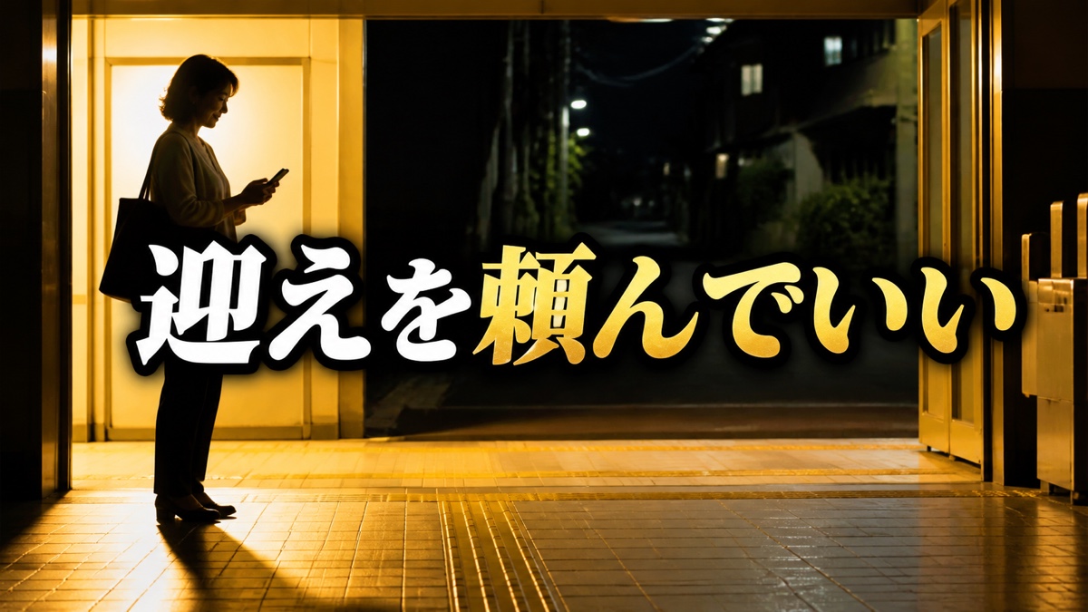 夜の駅で迎えを頼みたいのに、「迷惑だから」と一人で歩くあなたへ