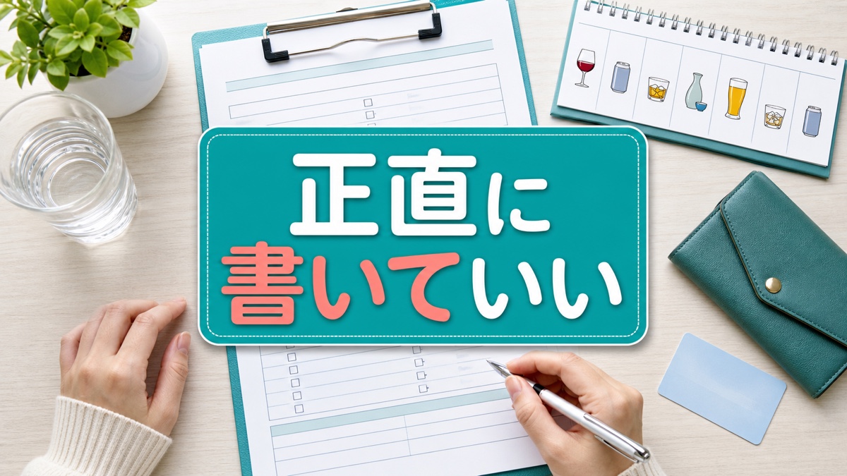 問診票の飲酒量を少なく書き、診察後まで不安になるあなたへ