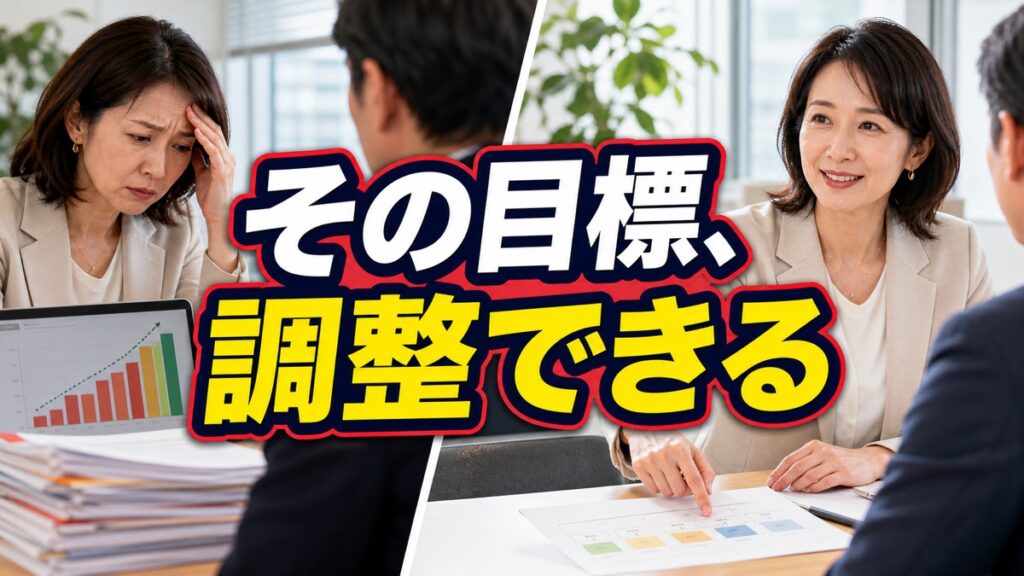 人事面談で無理な目標にも「頑張ります」と答えてしまうあなたへ