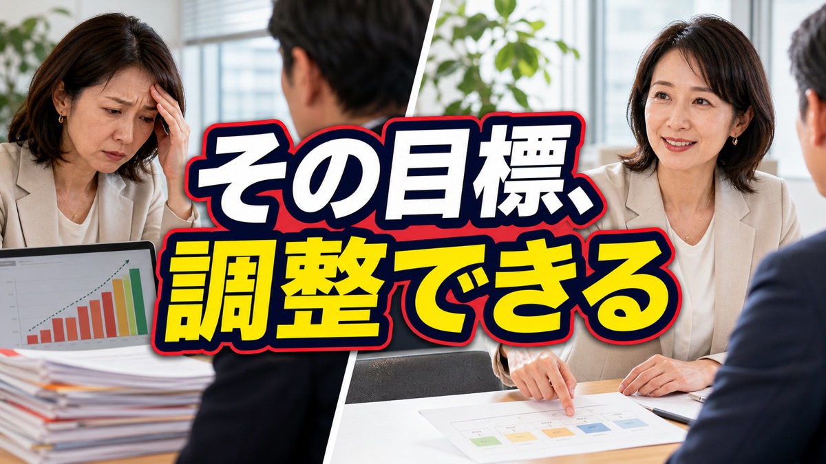 人事面談で無理な目標にも「頑張ります」と答えてしまうあなたへ