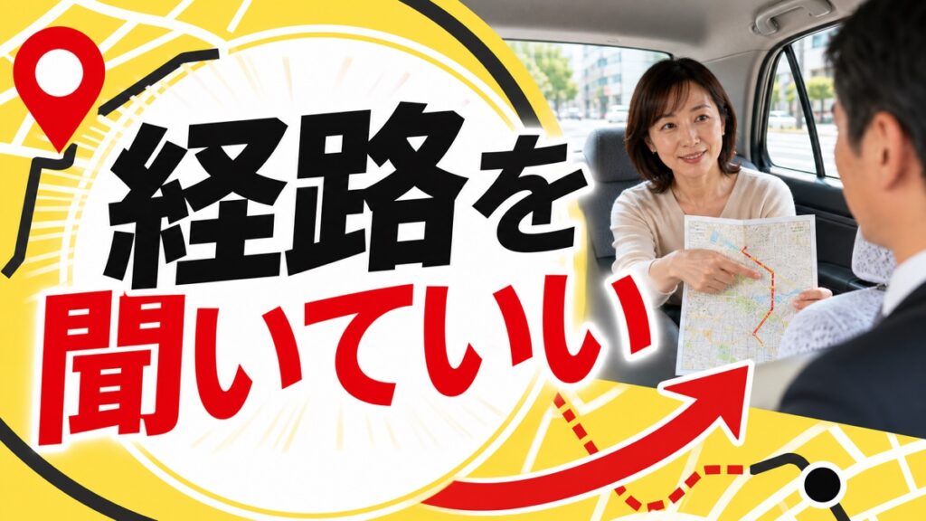 タクシーが遠回りに見えても、「この道で合っていますか」と聞けないあなたへ