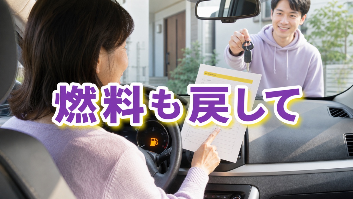 家族に車を貸すたびガソリンが空になり、黙って給油するあなたへ