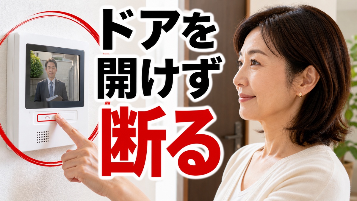 訪問営業を断れず、玄関で長い説明を聞き続けてしまうあなたへ