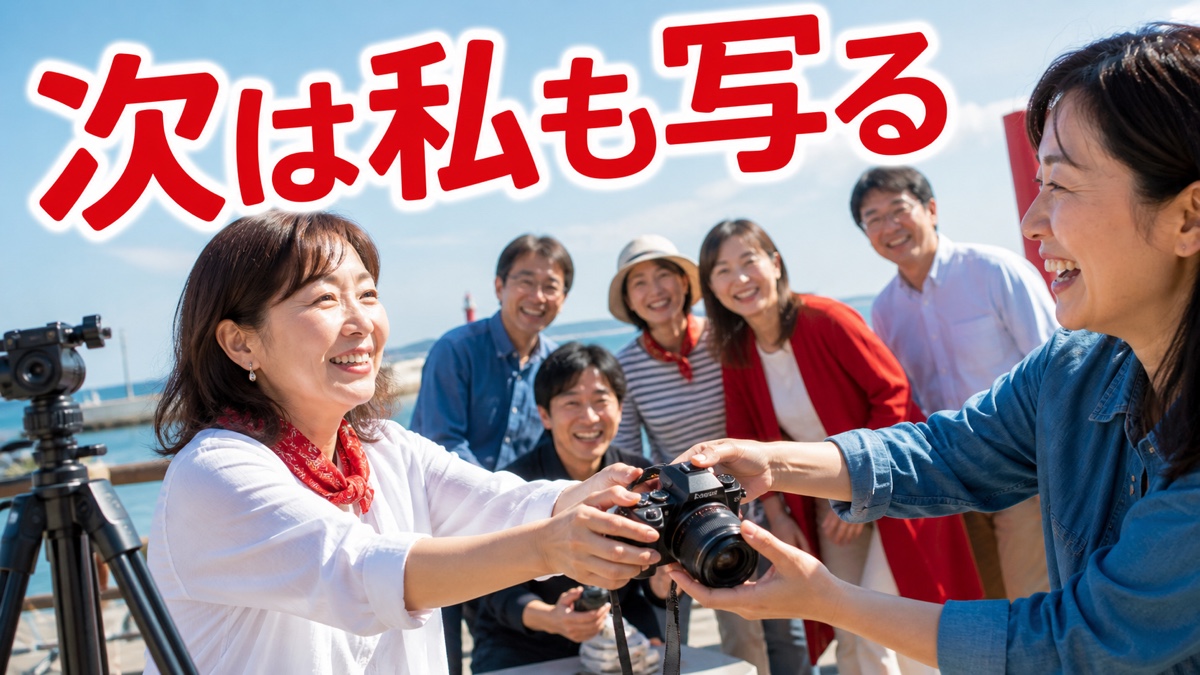 趣味の集まりでいつも撮影係になり、自分だけ写真に写っていないあなたへ