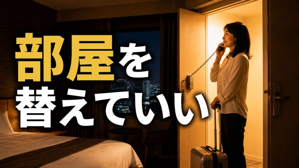 ホテルの部屋がうるさくても「交換してください」と言えず眠れないあなたへ