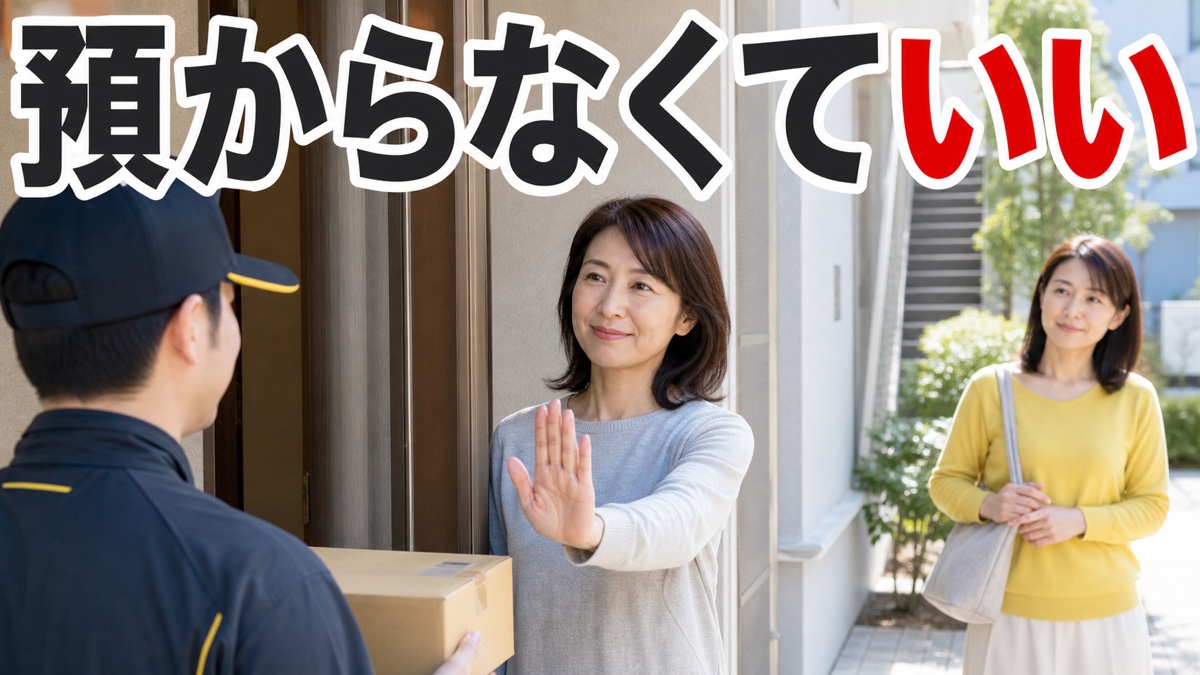 近所の宅配便を毎回預かり、在宅していても落ち着かないあなたへ