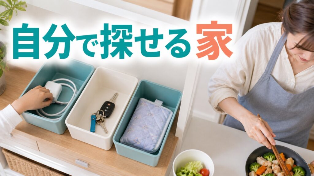 家事の途中で「どこにある？」と何度も聞かれ、休む暇がないあなたへ
