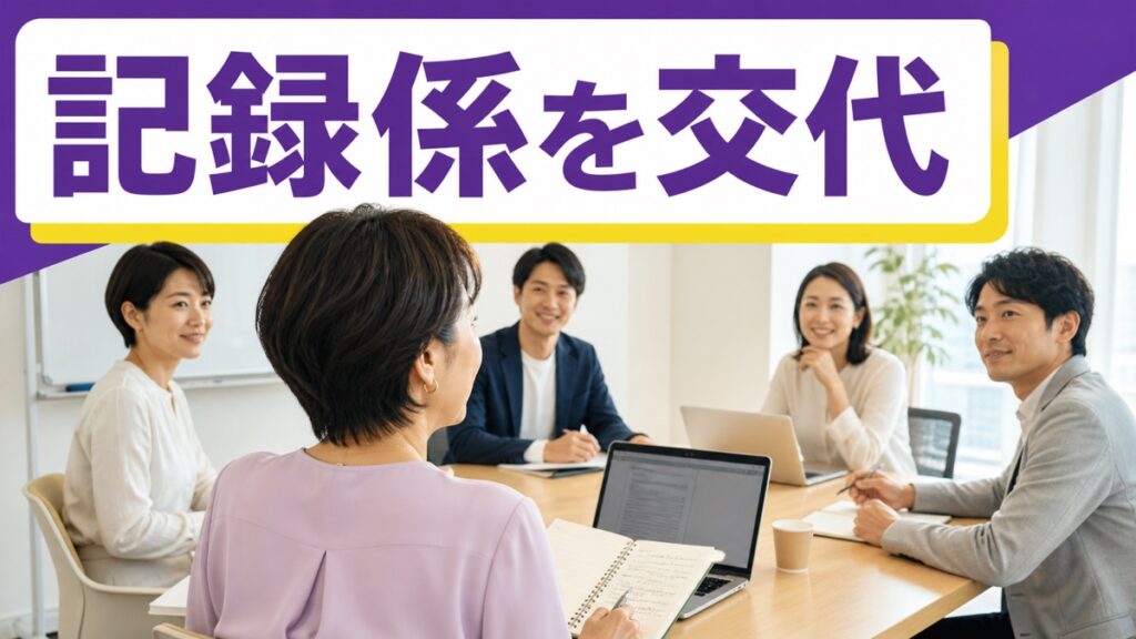 会議のたびに「議事録お願い」と頼まれ、自分の仕事だけ遅れるあなたへ