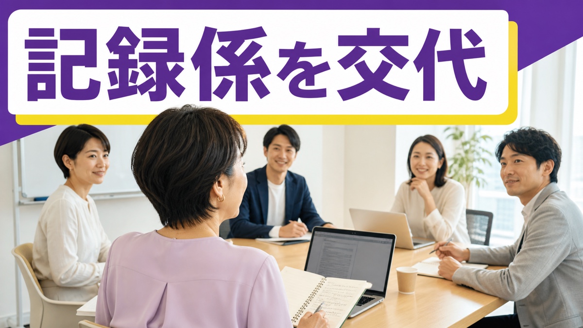 会議のたびに「議事録お願い」と頼まれ、自分の仕事だけ遅れるあなたへ