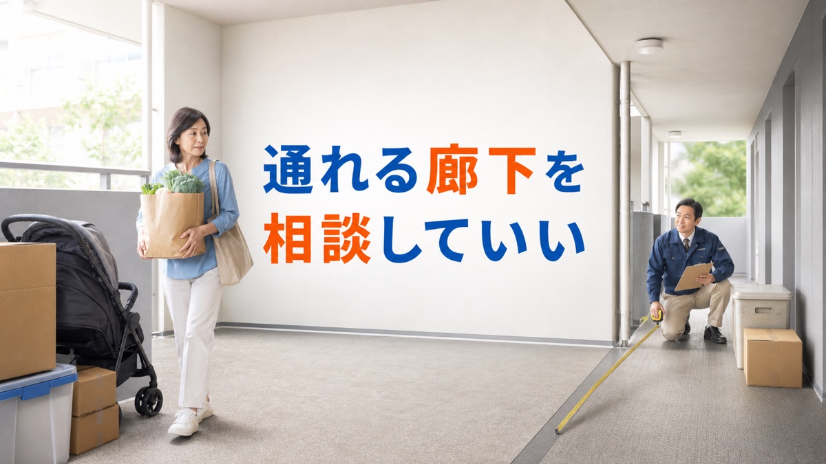 共用廊下の荷物が通行を邪魔しても、近所だから言えないあなたへ