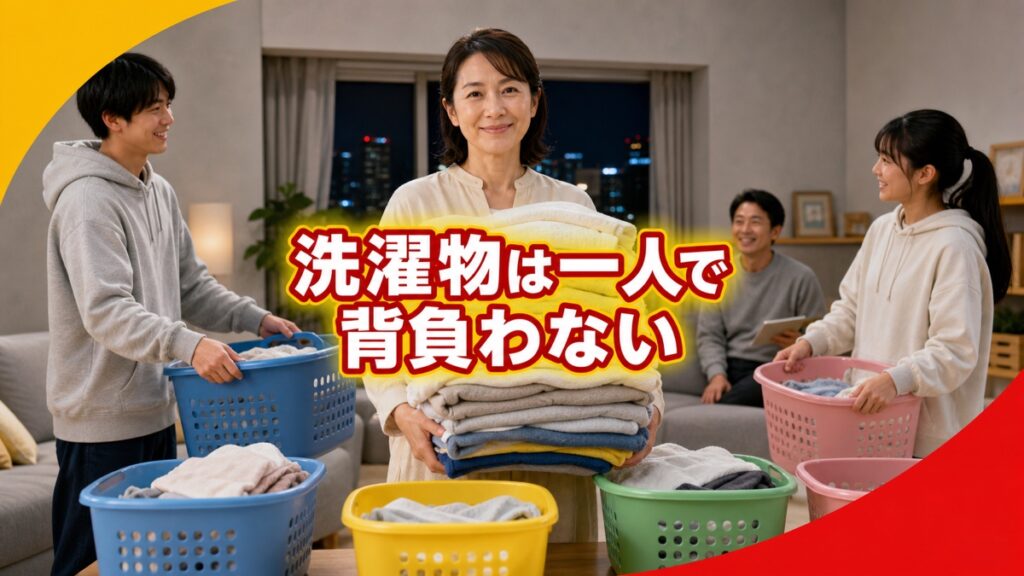家族が寝たあとも洗濯物を畳み、「終わるまで休めない」あなたへ