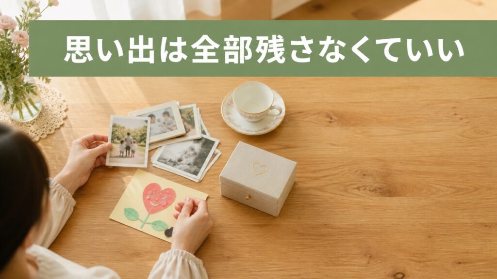 使わない家族の思い出品を「捨てたら薄情」と思い、押し入れに戻すあなたへ