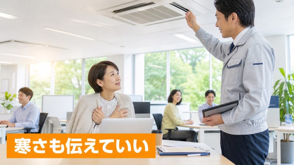 職場の冷房が寒くても「私だけだから」と言えず、毎日こらえているあなたへ