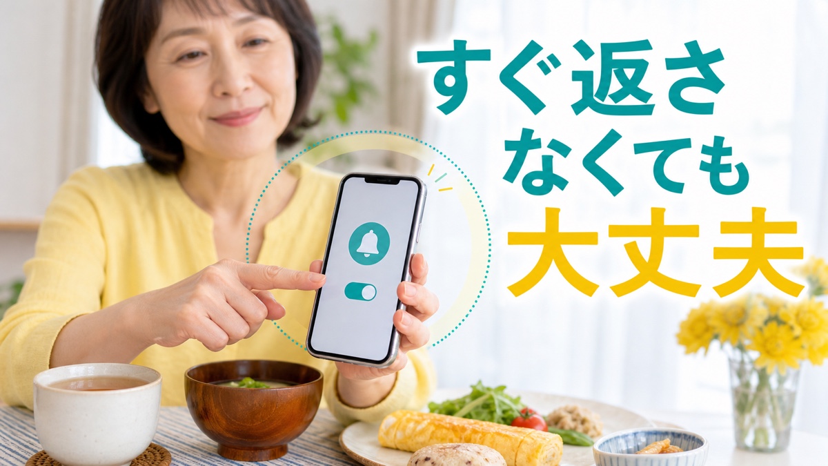 親の「おはよう」にすぐ返さないと不安で、毎朝スマホを離せないあなたへ