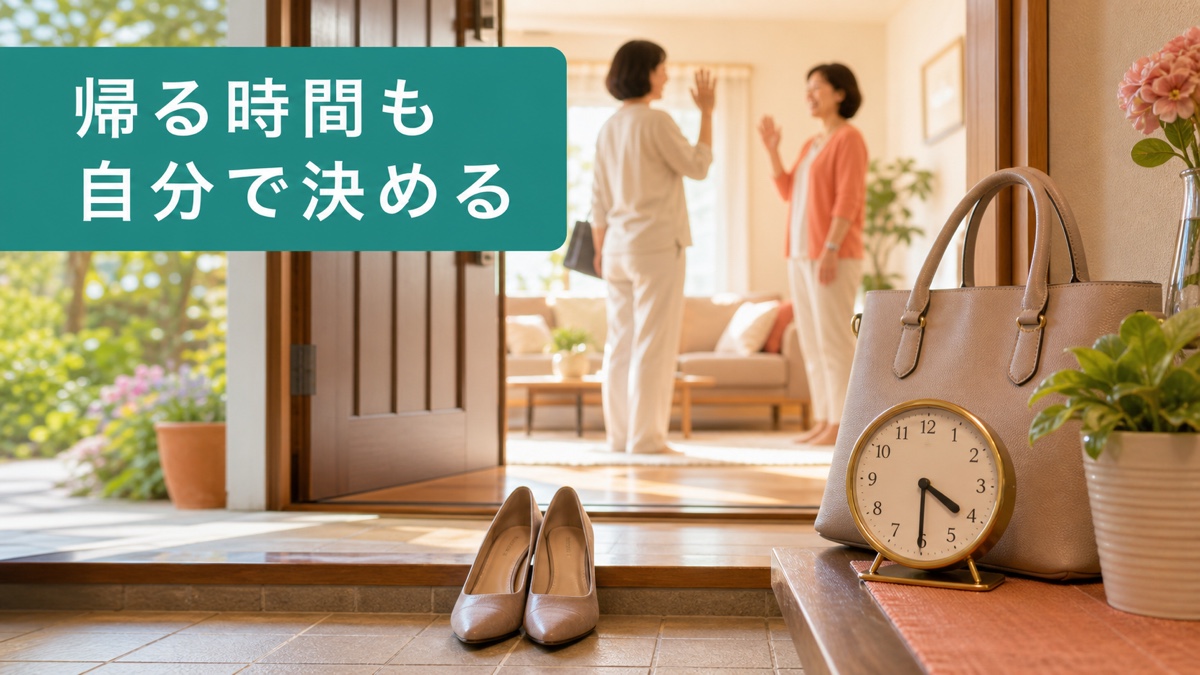 友人宅で「そろそろ帰るね」が言えず、夜まで座り続けてしまうあなたへ