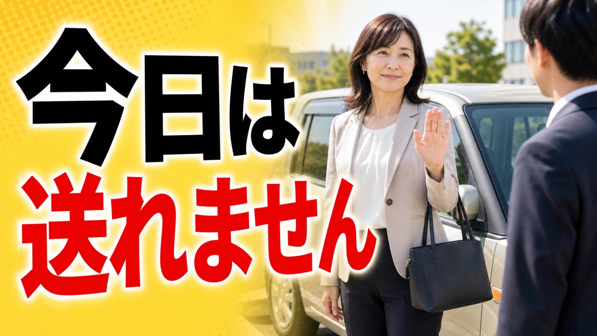 同僚に「車で送って」と頼まれるたび、断れず遠回りするあなたへ