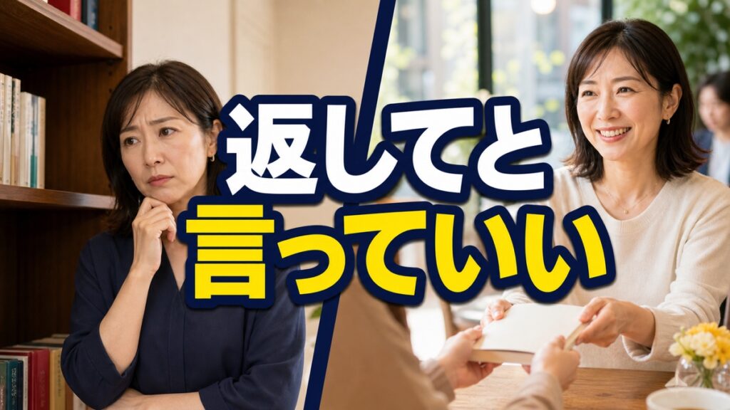 貸した物を「返して」と言えず、ずっと気にしてしまうあなたへ