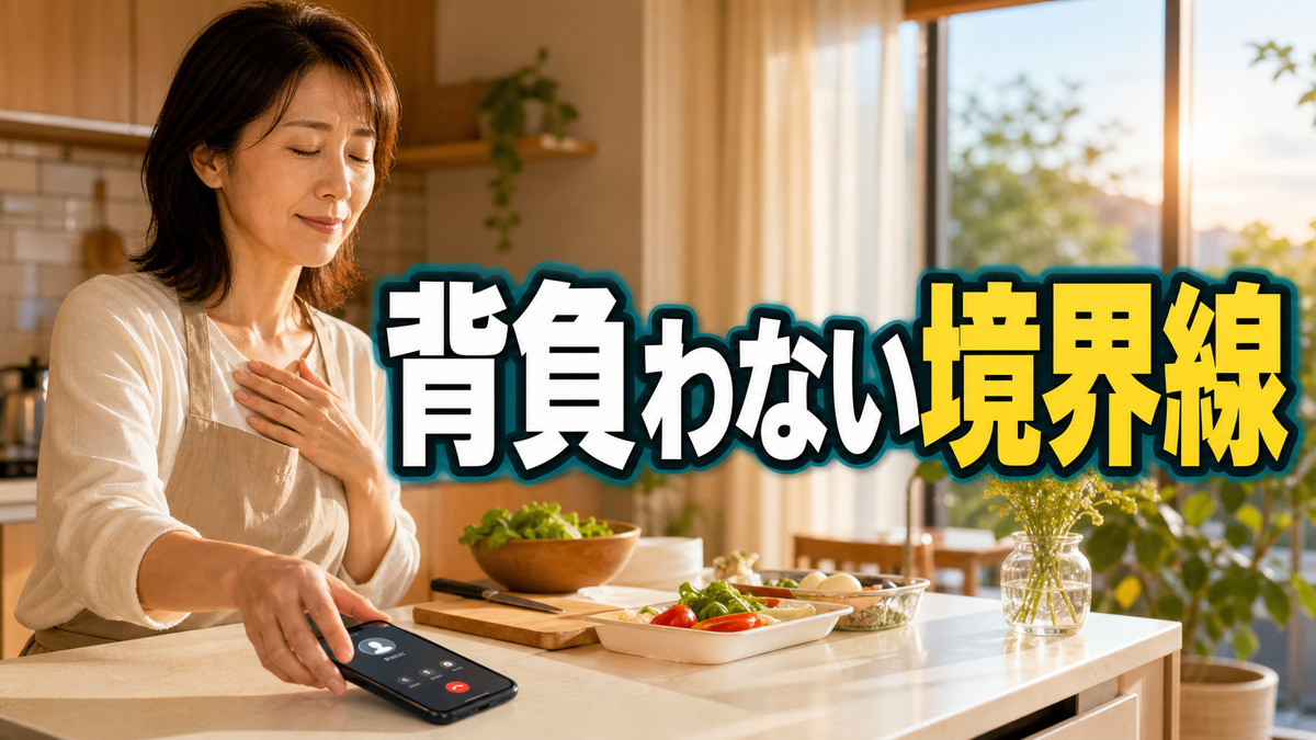 母の愚痴電話を切れずに疲れるあなたへ。家族の感情を背負わない境界線の作り方