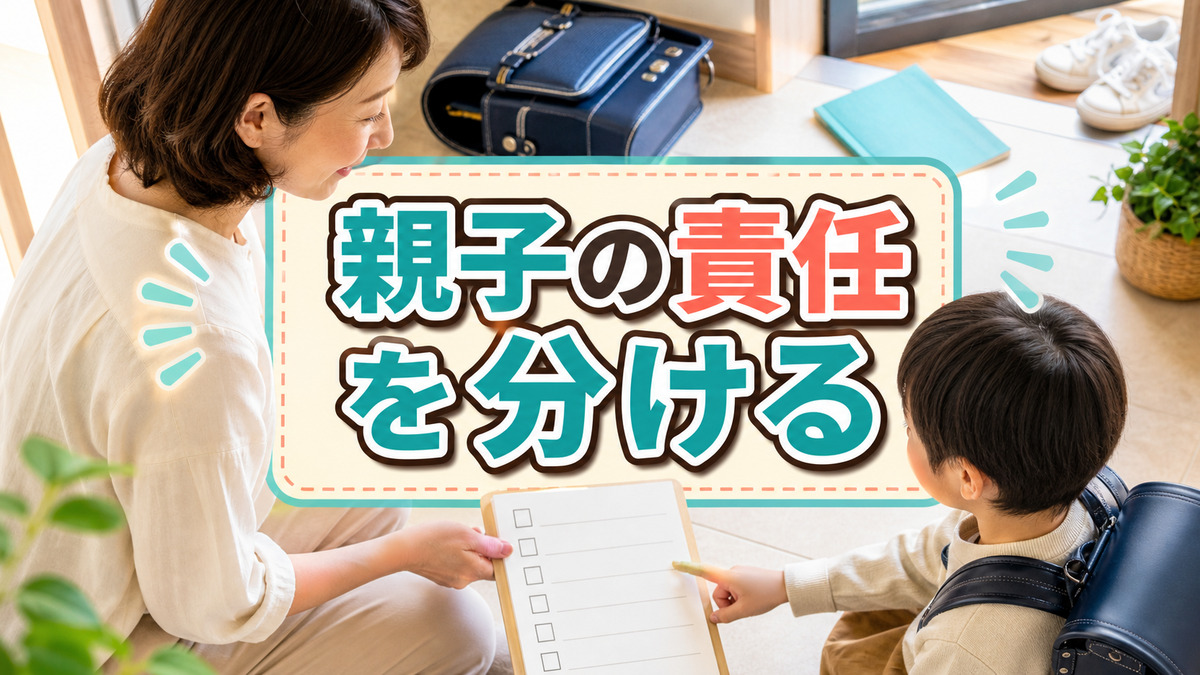 子どもの忘れ物を「私の育て方のせい」と責めるあなたへ。親子の責任を分ける考え方