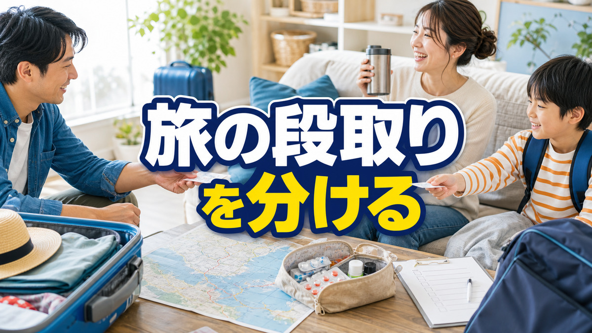 家族旅行の段取りで疲れ果てるあなたへ。「私が全部やる」を手放す準備の分け方