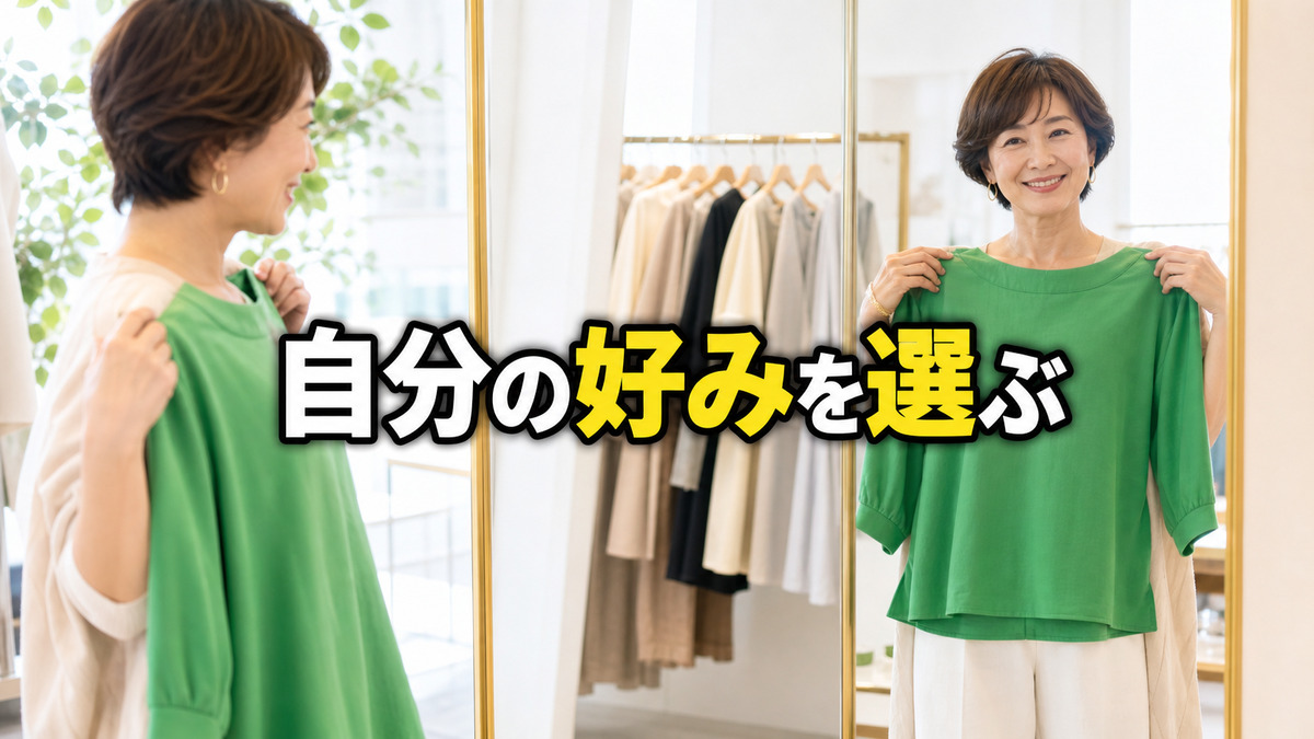 服を選ぶたび「似合わないと言われそう」と戻してしまうあなたへ。自分の好みを取り戻す方法